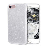 iPhone 7/8/SE Skal Glitter Silver