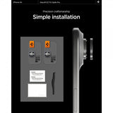 Spigen iPhone Air Kameraskydd GLAS.tR EZ Fit Optik Pro 2-pack Grå