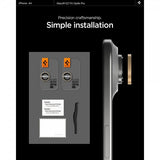 Spigen iPhone Air Kameraskydd GLAS.tR EZ Fit Optik Pro 2-pack Guld