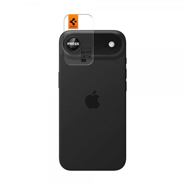 Spigen iPhone Air Kameraskydd GLAS.tR EZ Fit Optik Pro 2-pack Svart