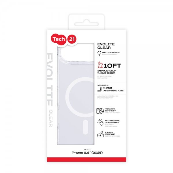 Tech21 iPhone Air Skal EvoLite MagSafe Transparent