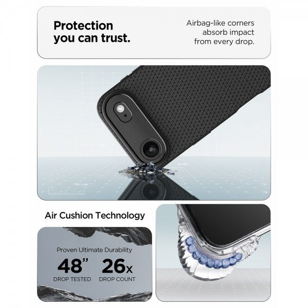 Spigen iPhone Air Skal Liquid Air Matte Black