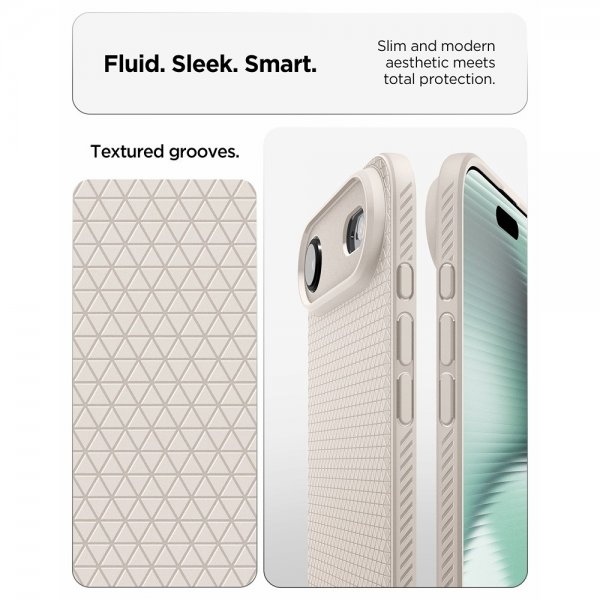 Spigen iPhone Air Skal Liquid Air Natural Titanium