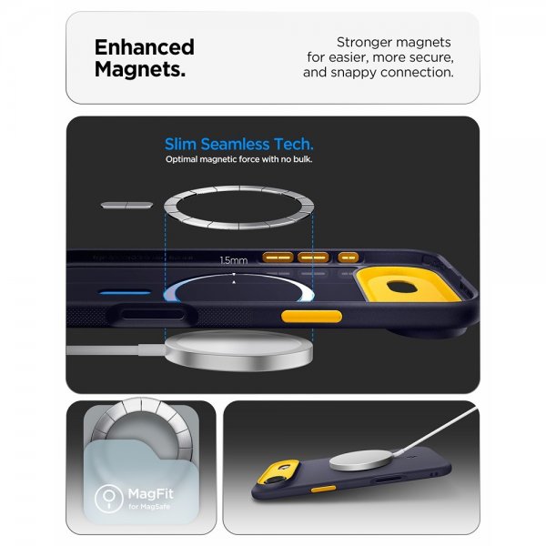 Spigen iPhone Air Skal Nano Pop MagFit Blueberry Navy