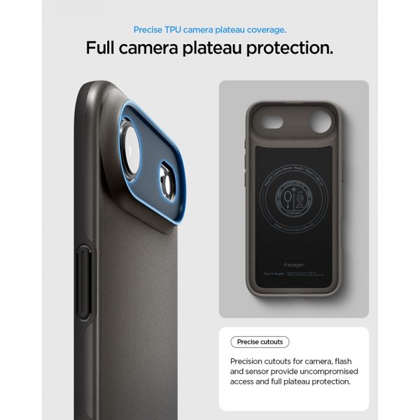 Spigen iPhone Air Skal Thin Fit MagFit Gunmetal