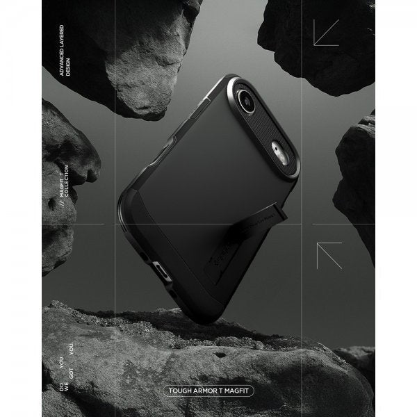 Spigen iPhone Air Skal Tough Armor T MagFit Svart