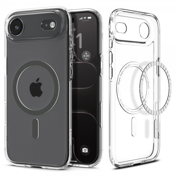 Spigen iPhone Air Skal Ultra Hybrid MagFit Clear Graphite