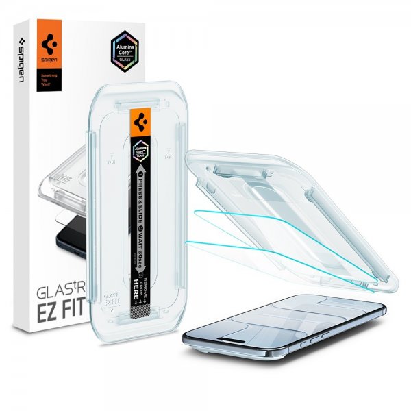 Spigen iPhone Air Skärmskydd GLAS.tR EZ Fit 2-pack