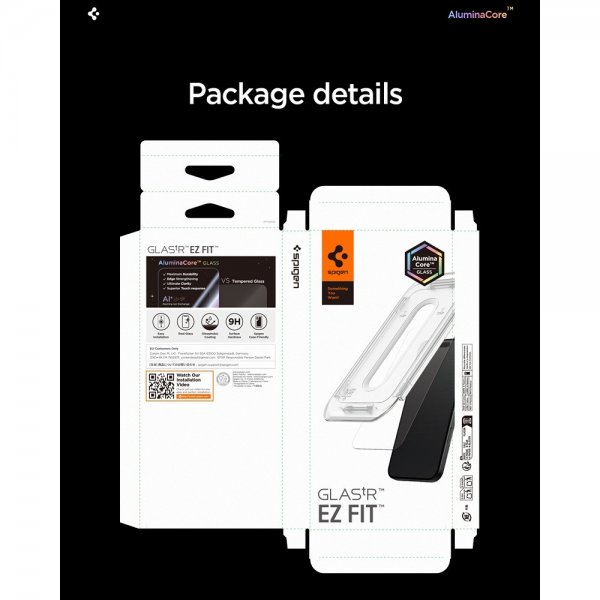 Spigen iPhone Air Skärmskydd GLAS.tR EZ Fit Privacy 2-pack