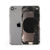 iPhone SE 2020 Baksida med Komplett Ram - Vit
