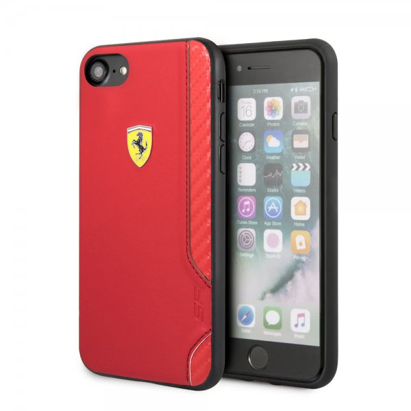 Ferrari iPhone 7/8/SE Skal On Track Röd