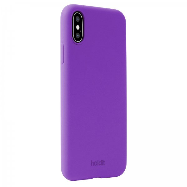 holdit iPhone X/Xs Skal Silikon Bright Purple