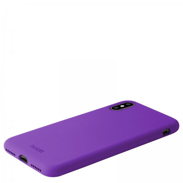 holdit iPhone X/Xs Skal Silikon Bright Purple