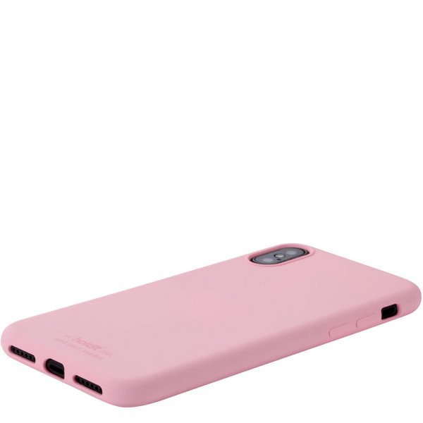 holdit iPhone X/Xs Skal Silikon Rosa