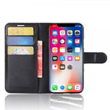 iPhone X/Xs Fodral Litchi Svart