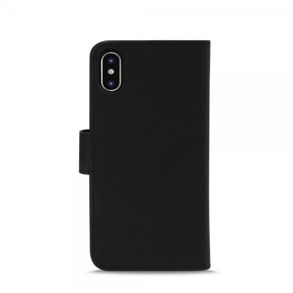 Puro iPhone X/Xs Fodral Wallet Detachable 2 in 1 Svart