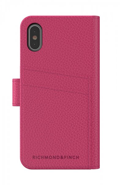 Richmond & Finch iPhone X/Xs Fodral Wallet Löstagbart skal Rosa