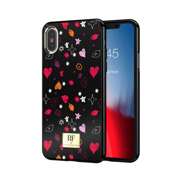 Richmond & Finch iPhone X/Xs Skal Heart And Kisses