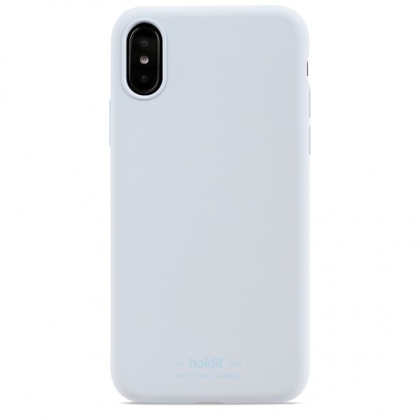 holdit iPhone X/Xs Skal Silikon Mineral Blue