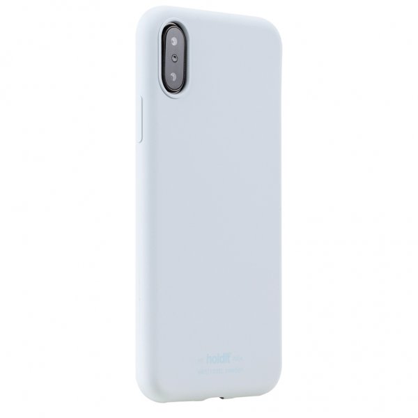 holdit iPhone X/Xs Skal Silikon Mineral Blue