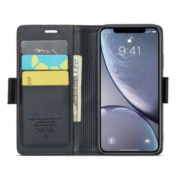 CaseMe iPhone Xr Fodral 023 Series Svart