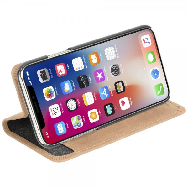 Krusell iPhone Xr Fodral Sunne FolioWallet Vintage Nude