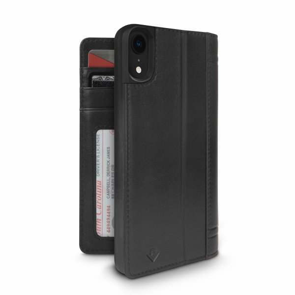 Twelve South iPhone Xr Plånboksfodral Journal Svart