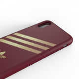 Adidas iPhone Xr Skal OR Moulded Case FW18 SUEDE Burgundy Gold