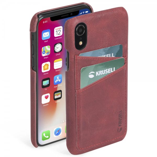 Krusell iPhone Xr Skal Sunne Cardcover Vintage Red