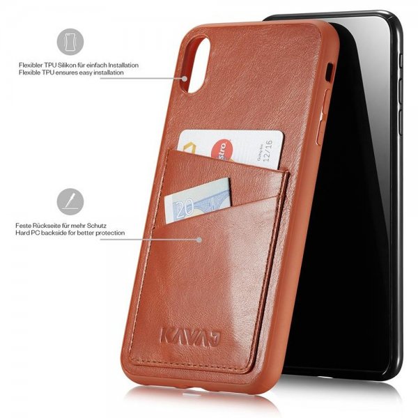 Kavaj iPhone Xs Max Skal Tokyo Brun