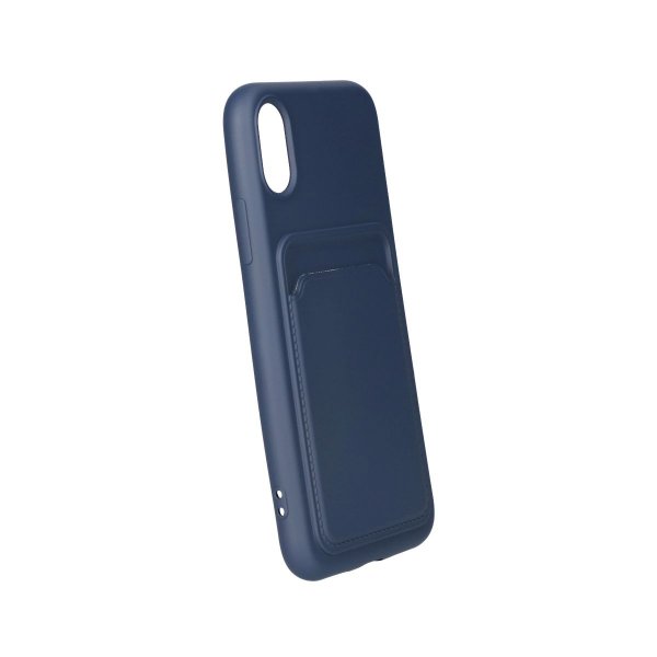 iPhone X/iPhone Xs Skal Korthållare Blå