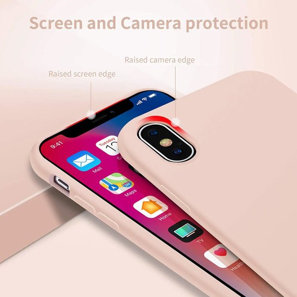 Rvelon iPhone X/iPhone Xs Skal Silikon Beige