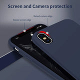 Rvelon iPhone X/iPhone Xs Skal Silikon Blå