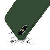 Rvelon iPhone X/iPhone Xs Skal Silikon Grön