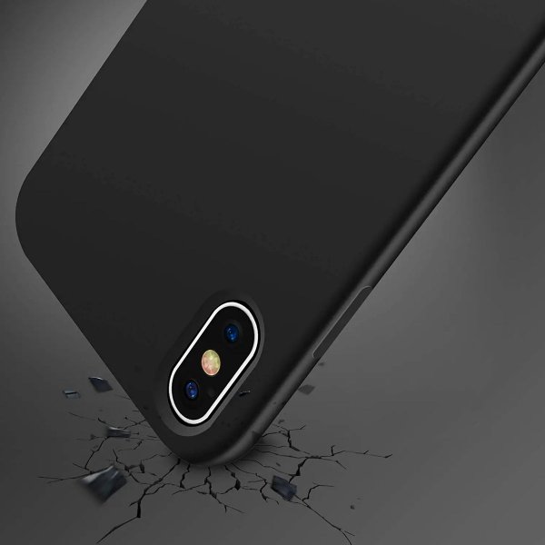 Rvelon iPhone X/iPhone Xs Skal Silikon Svart