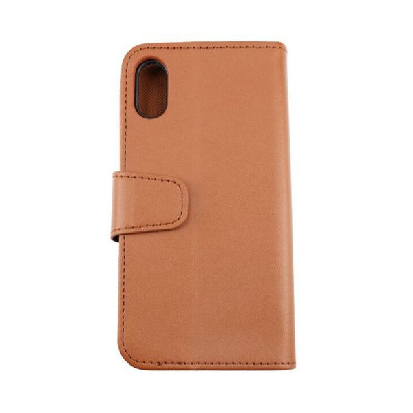 Rvelon iPhone X/iPhone Xs Fodral Utfällbart Kortfack Brun
