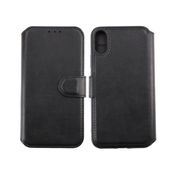 Rvelon iPhone X/iPhone Xs Fodral Utfällbart Kortfack Svart
