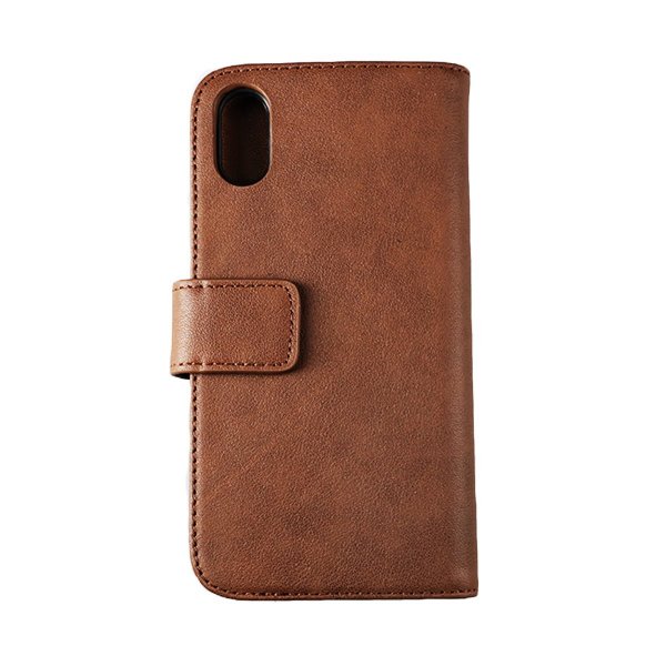 Rvelon iPhone X/iPhone Xs Fodral Äkta Läder Brun