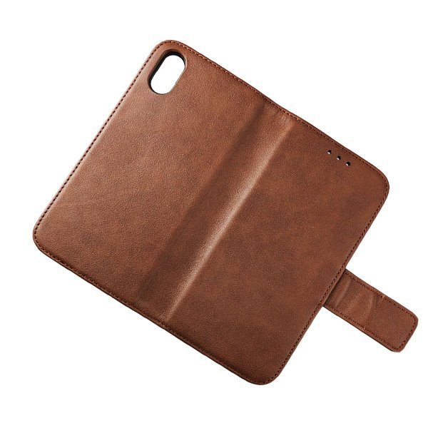 Rvelon iPhone X/iPhone Xs Fodral Äkta Läder Brun