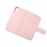 Rvelon iPhone X/iPhone Xs Fodral Äkta Läder Rosa