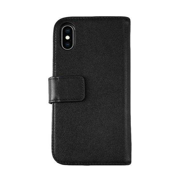 Rvelon iPhone X/iPhone Xs Fodral Äkta Läder Svart