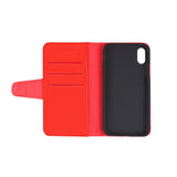 iPhone X/iPhone Xs Fodral Utfällbart Kortfack Röd