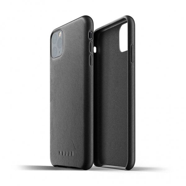 Mujjo iPhone 11 Pro Max Skal Full Leather Case Svart