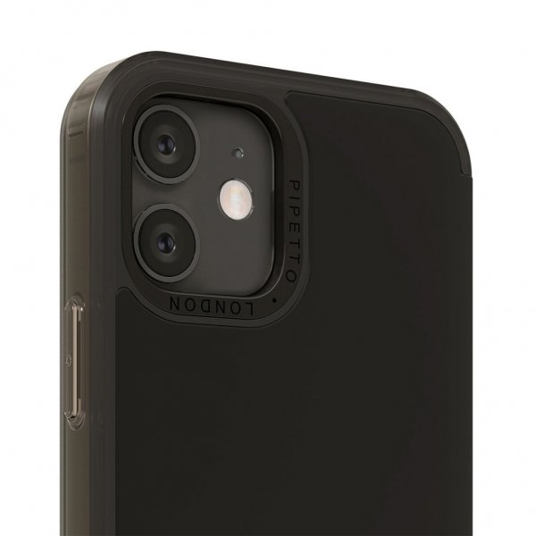 Pipetto iPhone 12 Pro Max Fodral Origami Folio Svart