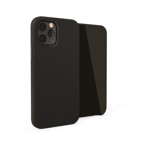 Pipetto iPhone 12 Mini Magnetic Leather Case med Magnethållare Svart