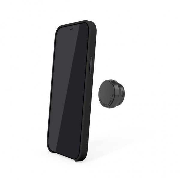 Pipetto iPhone 12 Mini Magnetic Leather Case med Magnethållare Svart
