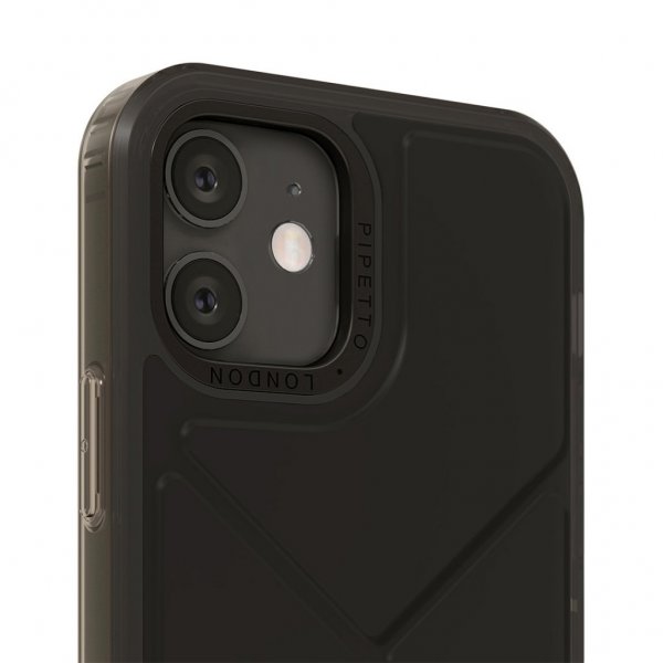 Pipetto iPhone 12 Mini Skal Origami Snap Svart