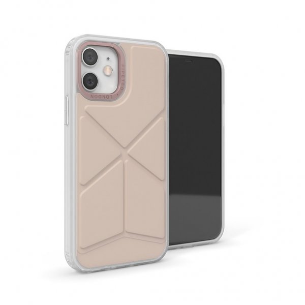 Pipetto Origami Snap för iPhone 12/12 Pro Dusty Pink