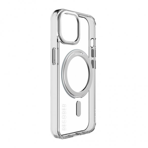 Decoded iPhone 15 Skal Recycled Plastic Transparant Loop Stand Back Cover Klar