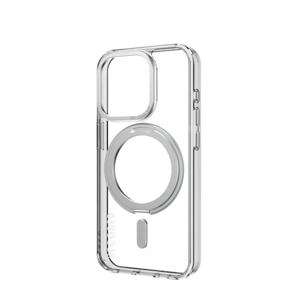 Decoded iPhone 15 Pro Skal Recycled Plastic Transparant Loop Stand Back Cover Klar